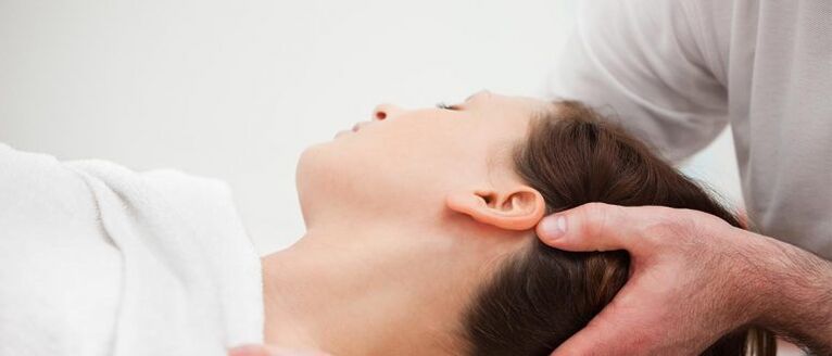 Patiënt met cervicale osteochondrose