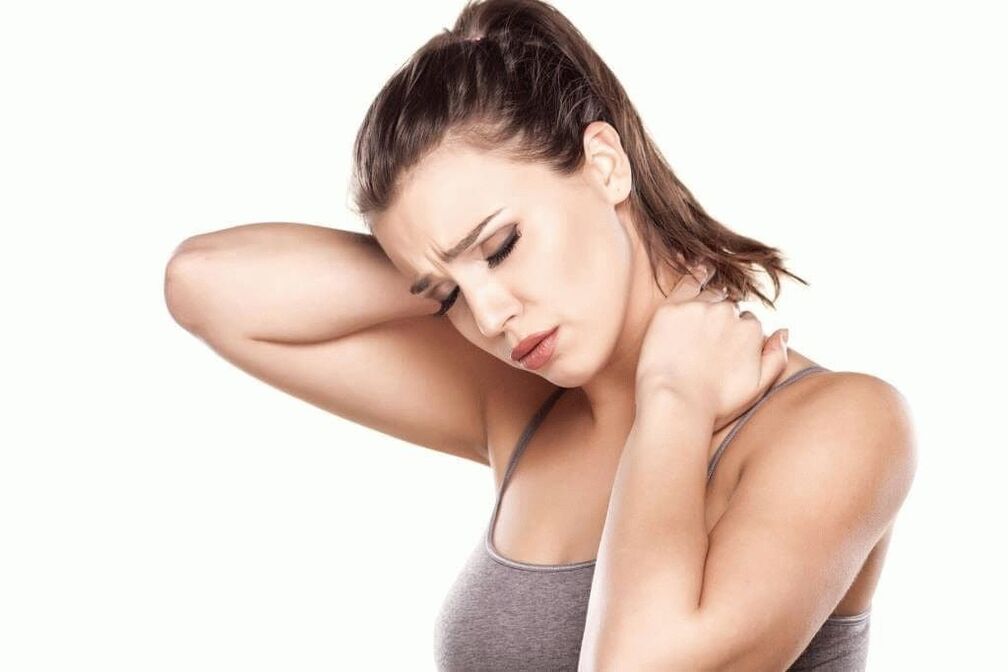 ernstige pijn in de nek en schouderbladen met cervicale osteochondrose